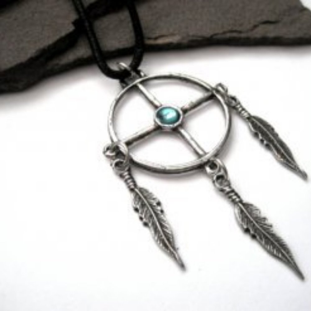 Medicine Wheel Cord Necklace